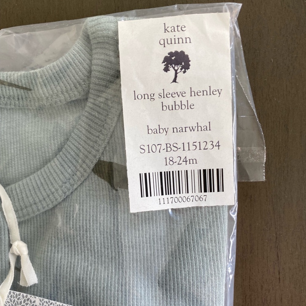 NIB Kate Quinn narwhal bubble romper 18-24m - Picture 3 of 4